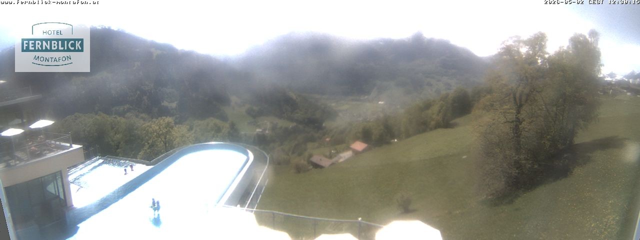 Archived image Webcam Hotel Fernblick in Bartholomäberg