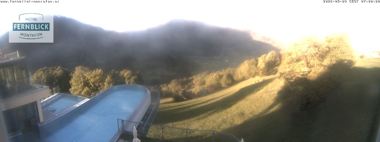 Archiv Foto Webcam Bartholomäberg: Ferienhotel Fernblick