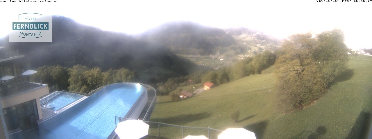 Archiv Foto Webcam Bartholomäberg: Ferienhotel Fernblick