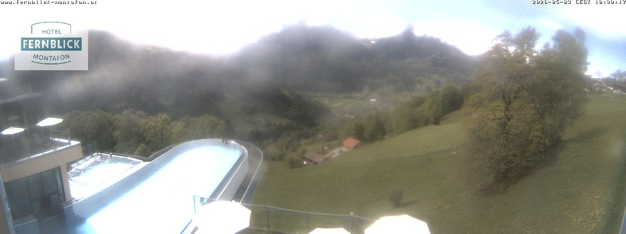 Archiv Foto Webcam Bartholomäberg: Ferienhotel Fernblick