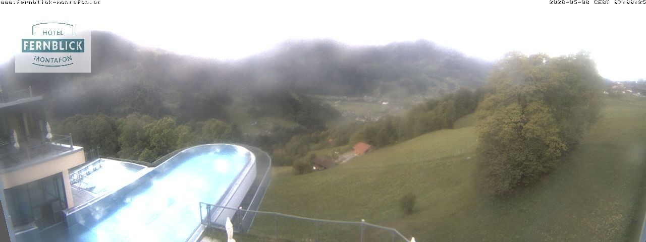 Archived image Webcam Hotel Fernblick in Bartholomäberg