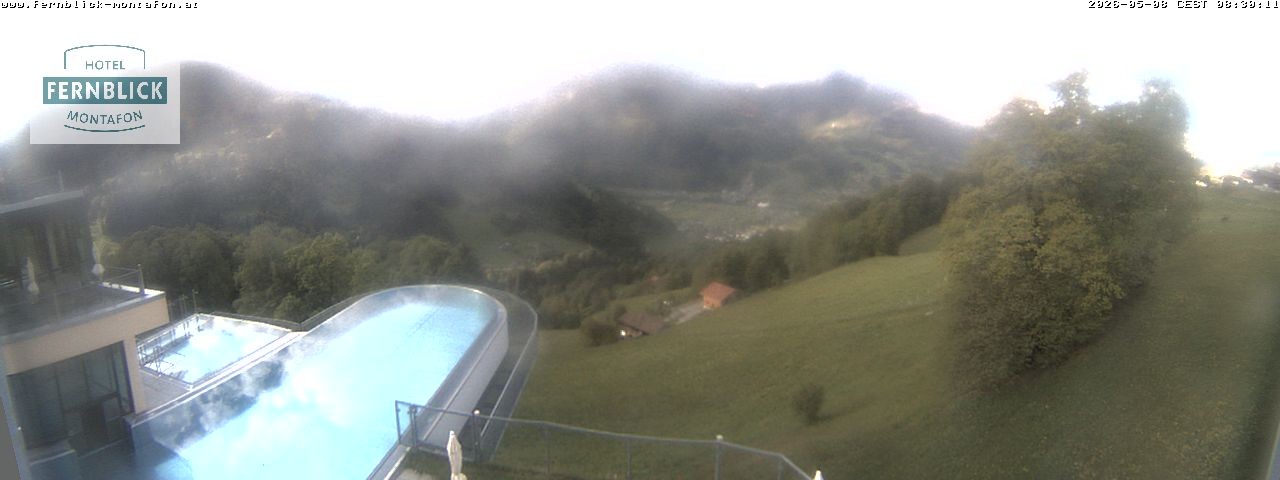 Archived image Webcam Hotel Fernblick in Bartholomäberg