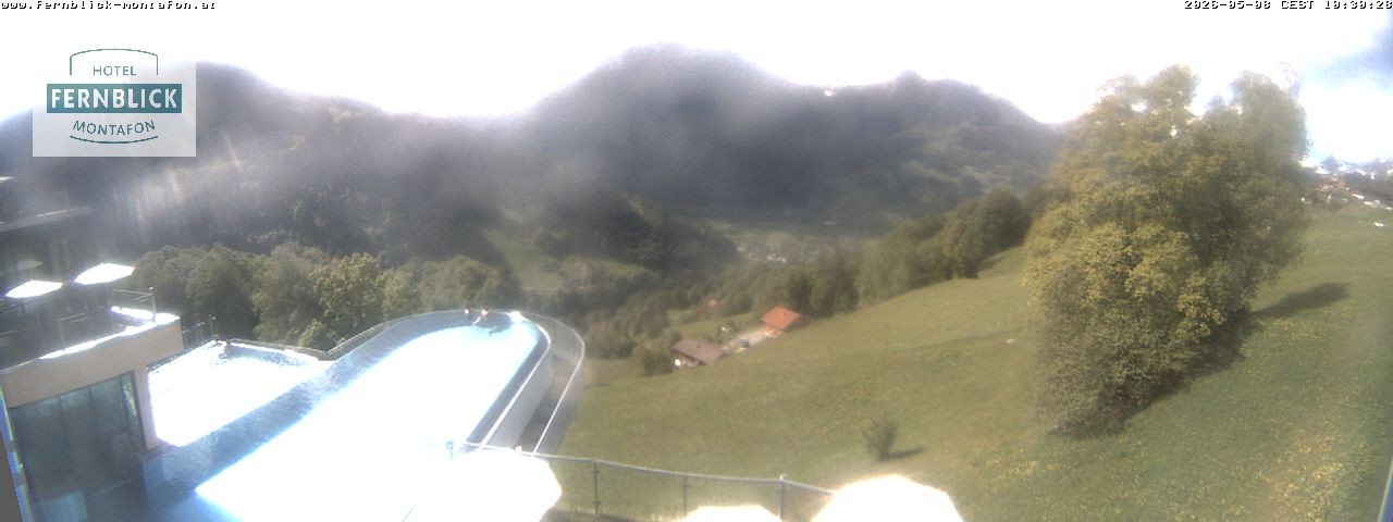 Archived image Webcam Hotel Fernblick in Bartholomäberg