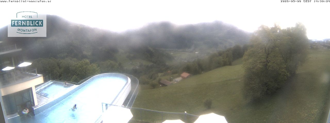Archived image Webcam Hotel Fernblick in Bartholomäberg