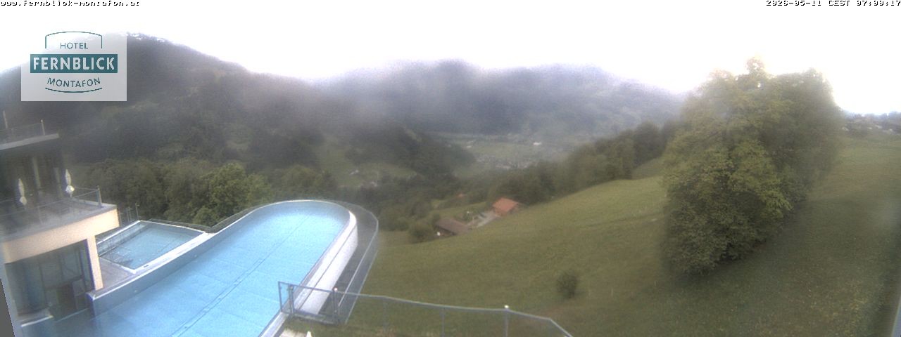 Archived image Webcam Hotel Fernblick in Bartholomäberg