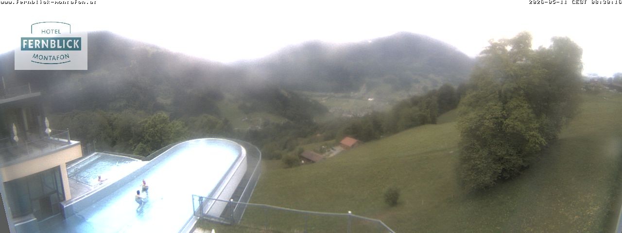 Archived image Webcam Hotel Fernblick in Bartholomäberg