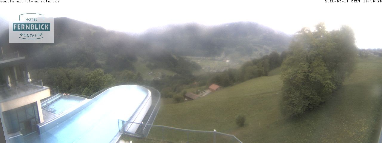 Archived image Webcam Hotel Fernblick in Bartholomäberg