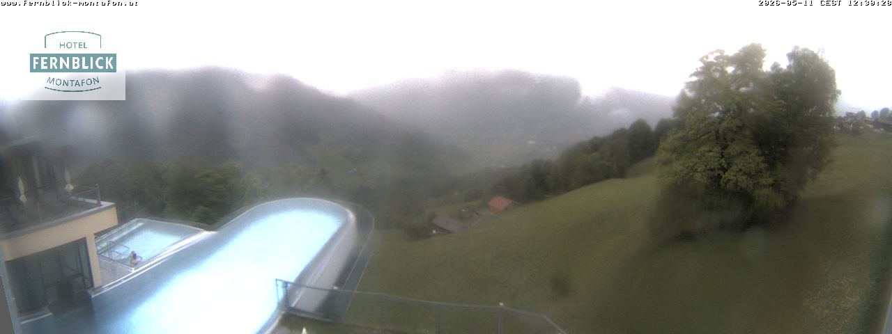 Archived image Webcam Hotel Fernblick in Bartholomäberg
