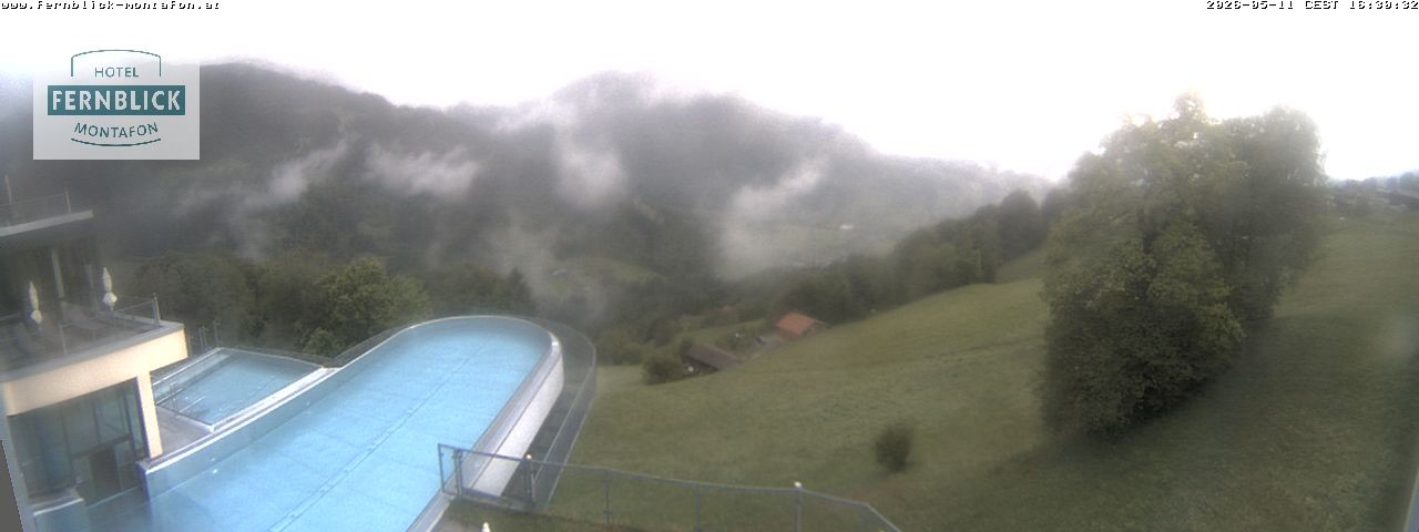 Archived image Webcam Hotel Fernblick in Bartholomäberg