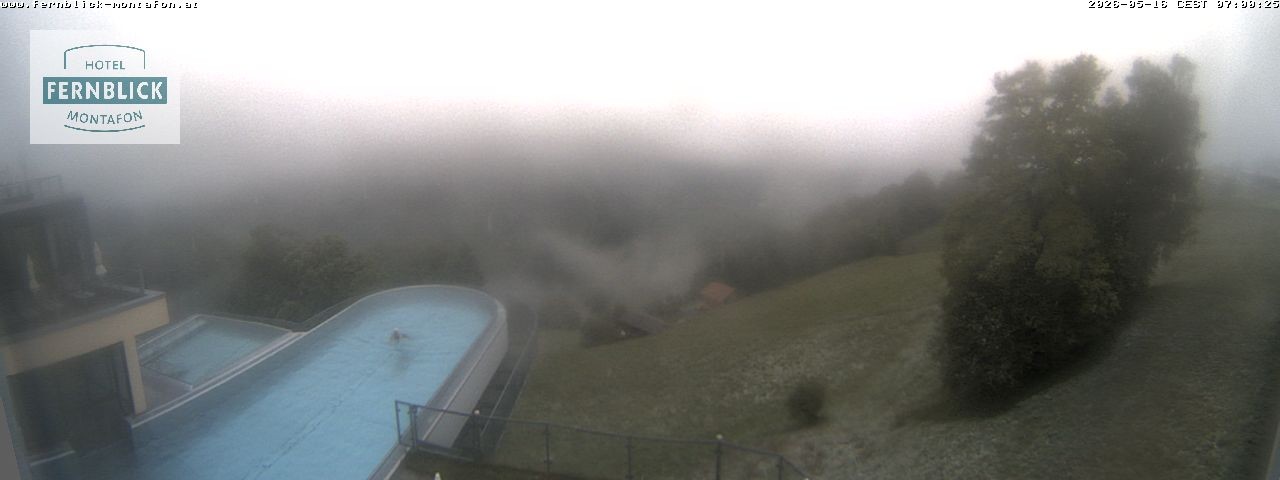 Archived image Webcam Hotel Fernblick in Bartholomäberg