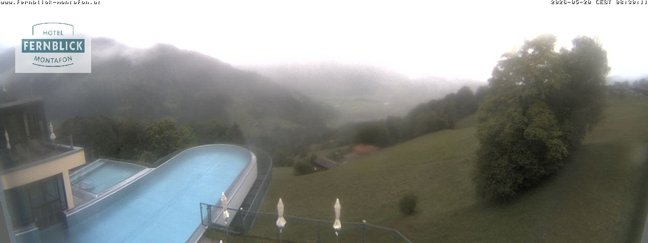 Archived image Webcam Hotel Fernblick in Bartholomäberg