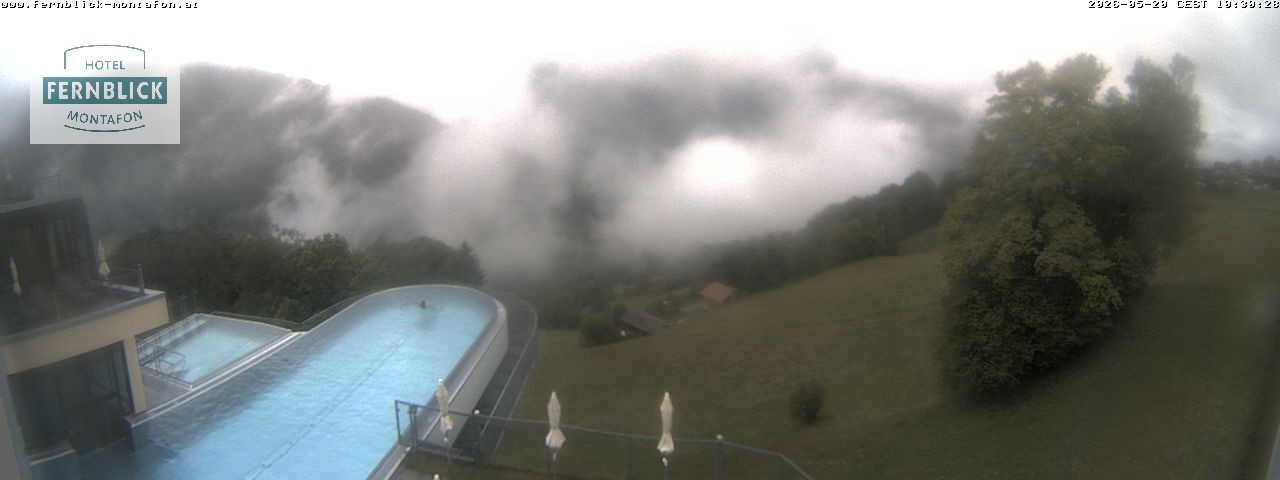 Archived image Webcam Hotel Fernblick in Bartholomäberg