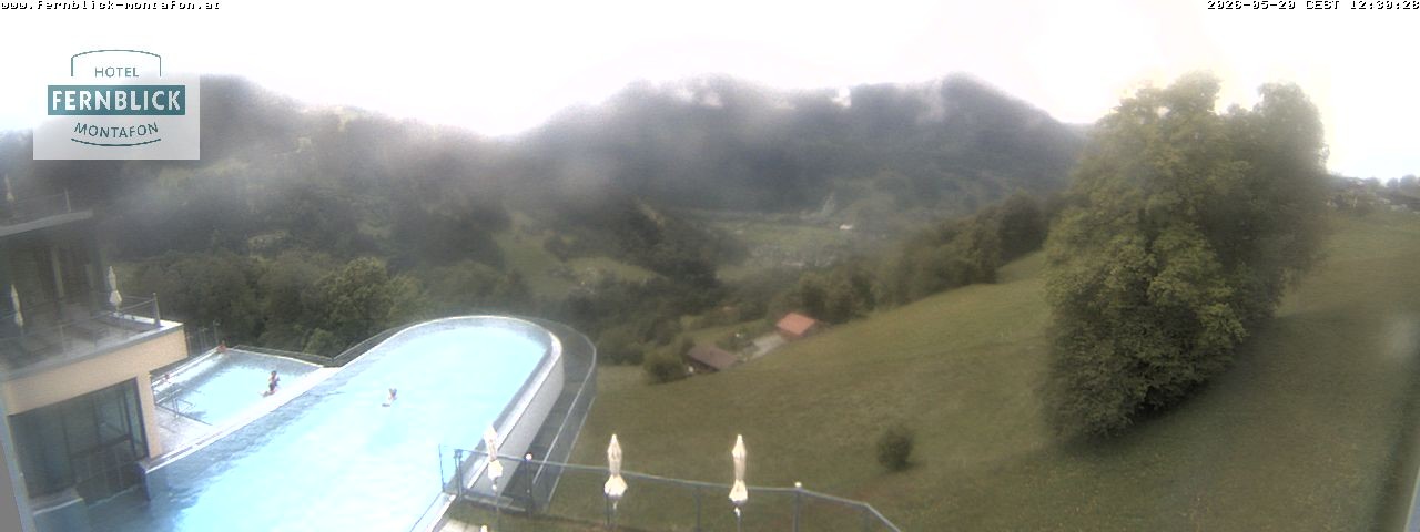 Archived image Webcam Hotel Fernblick in Bartholomäberg