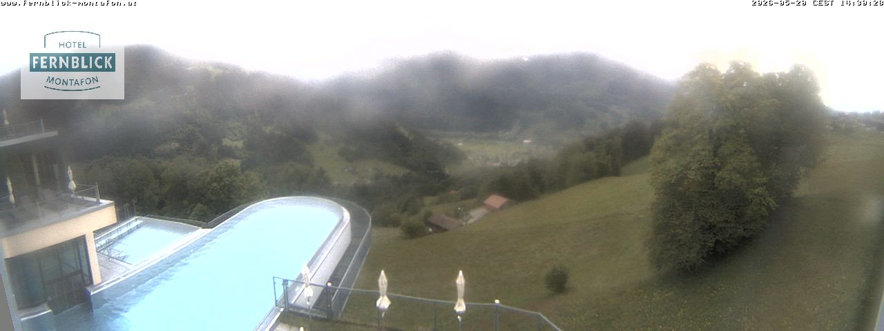 Archived image Webcam Hotel Fernblick in Bartholomäberg