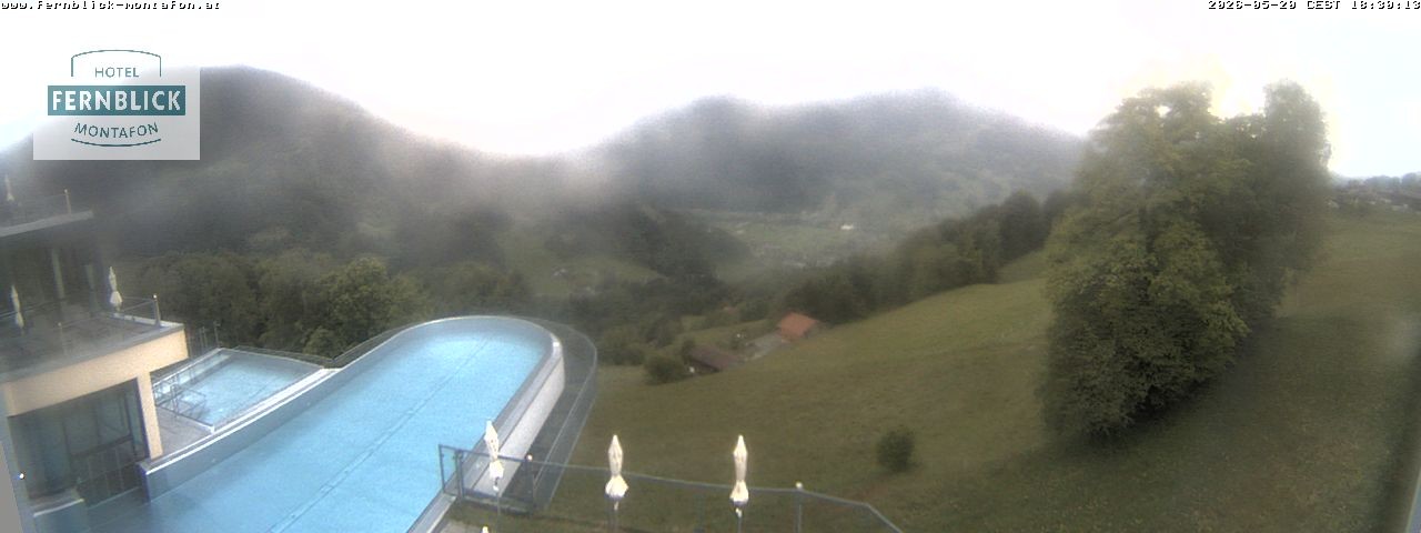 Archived image Webcam Hotel Fernblick in Bartholomäberg