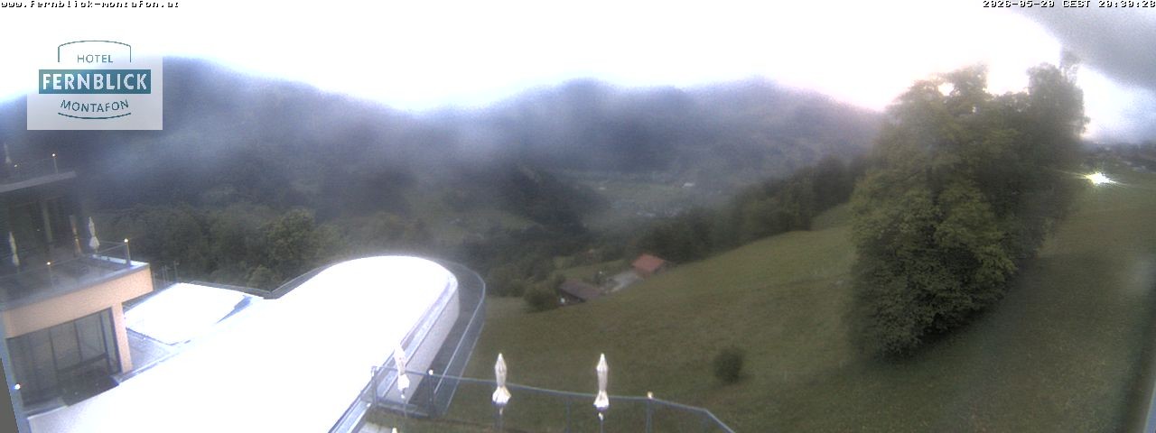 Archived image Webcam Hotel Fernblick in Bartholomäberg