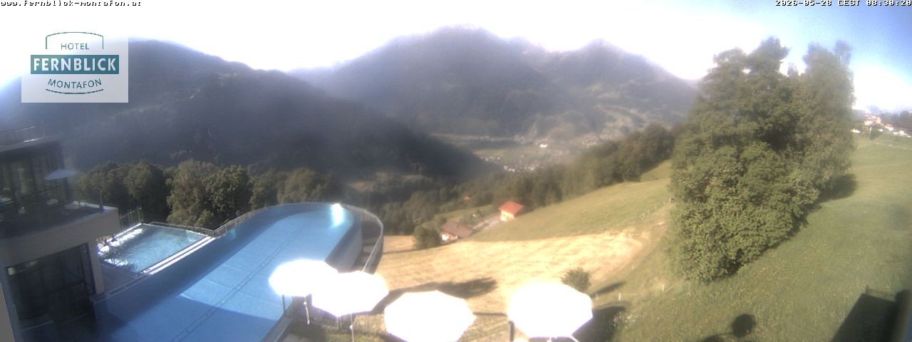 Archiv Foto Webcam Bartholomäberg: Ferienhotel Fernblick