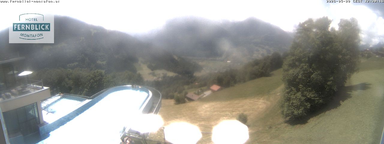 Archiv Foto Webcam Bartholomäberg: Ferienhotel Fernblick
