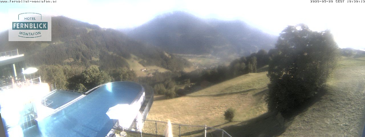 Archiv Foto Webcam Bartholomäberg: Ferienhotel Fernblick