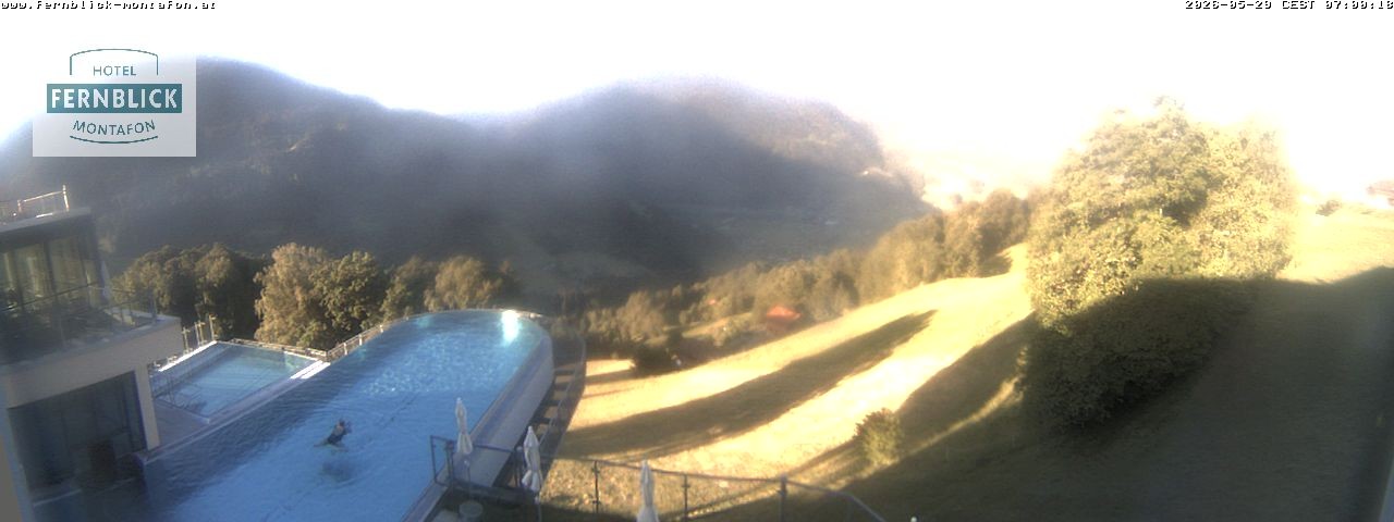 Archiv Foto Webcam Bartholomäberg: Ferienhotel Fernblick