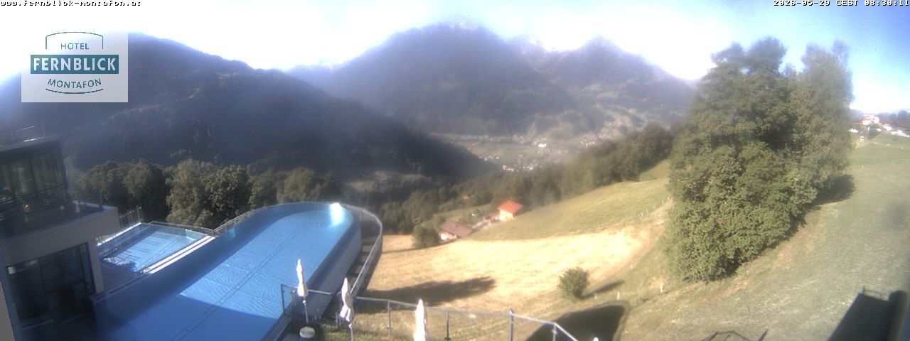 Archiv Foto Webcam Bartholomäberg: Ferienhotel Fernblick