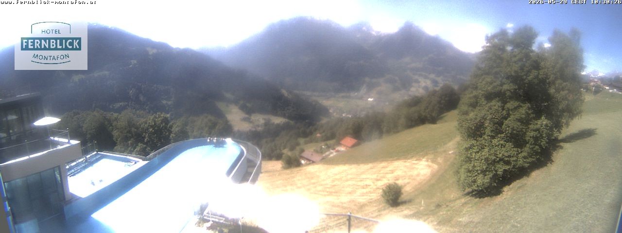 Archiv Foto Webcam Bartholomäberg: Ferienhotel Fernblick