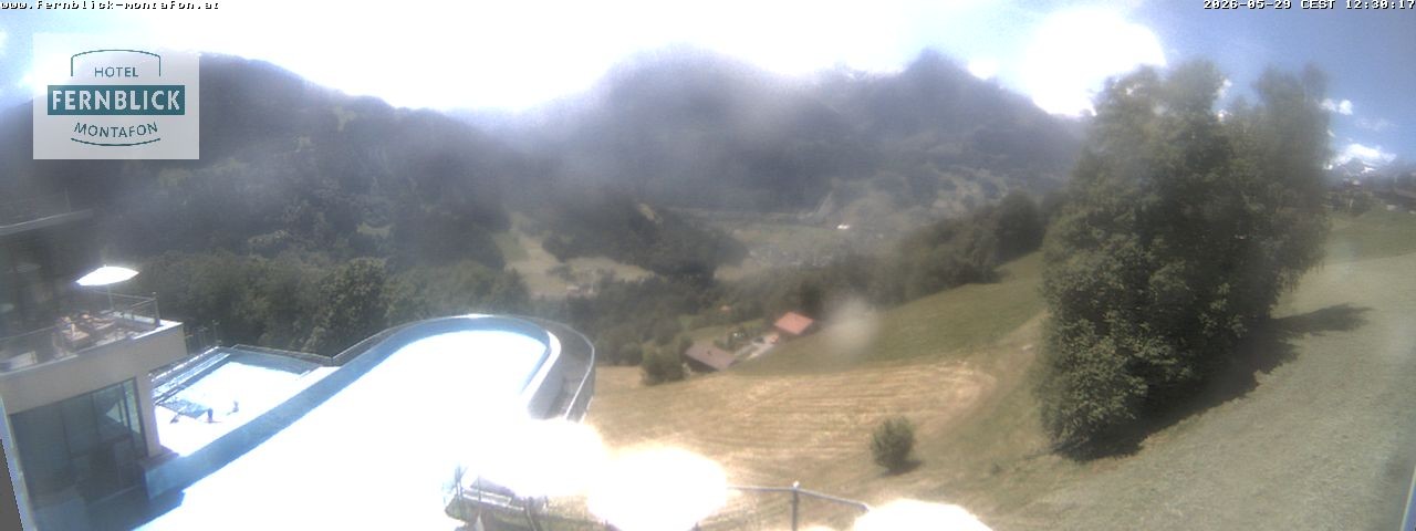 Archiv Foto Webcam Bartholomäberg: Ferienhotel Fernblick