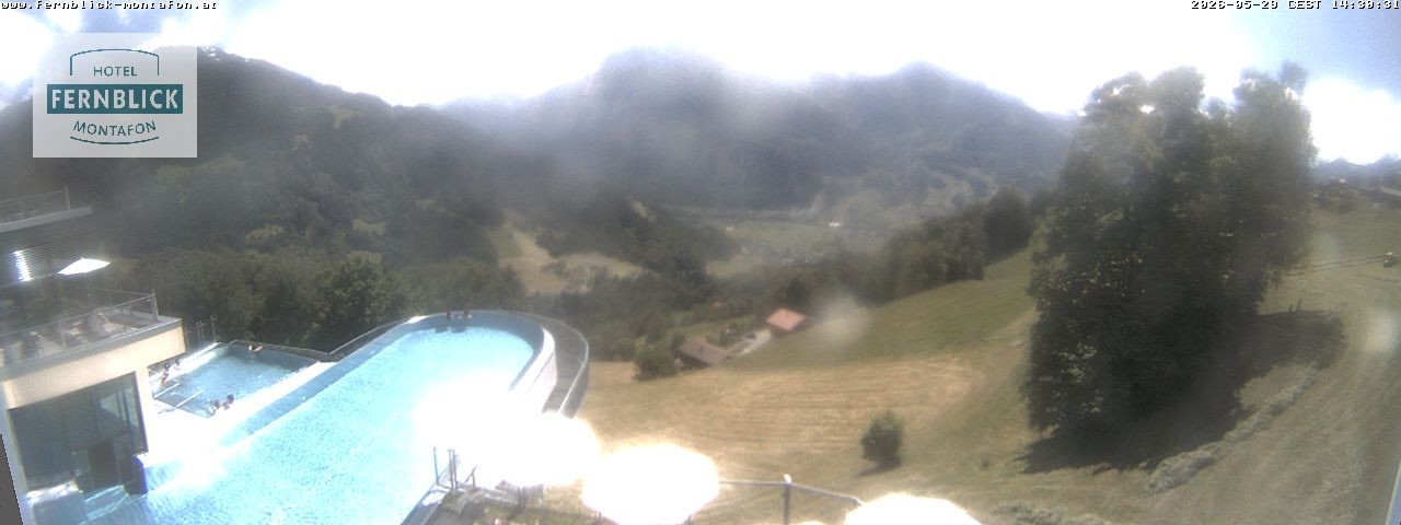 Archiv Foto Webcam Bartholomäberg: Ferienhotel Fernblick