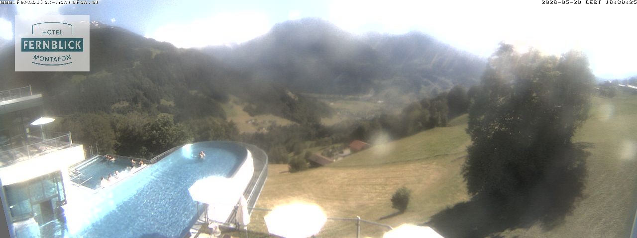 Archiv Foto Webcam Bartholomäberg: Ferienhotel Fernblick