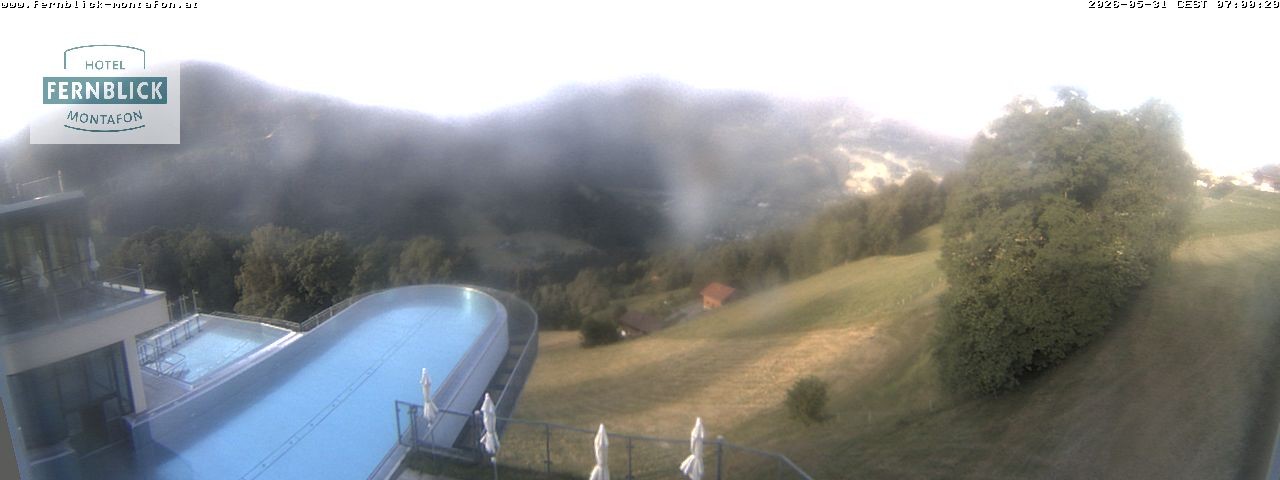 Archiv Foto Webcam Bartholomäberg: Ferienhotel Fernblick
