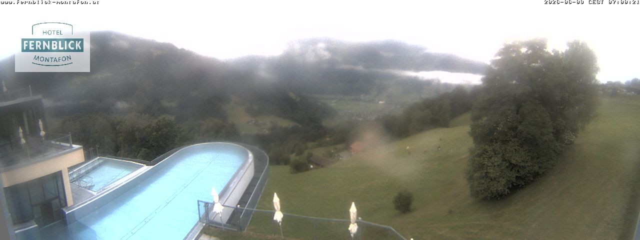 Archiv Foto Webcam Bartholomäberg: Ferienhotel Fernblick
