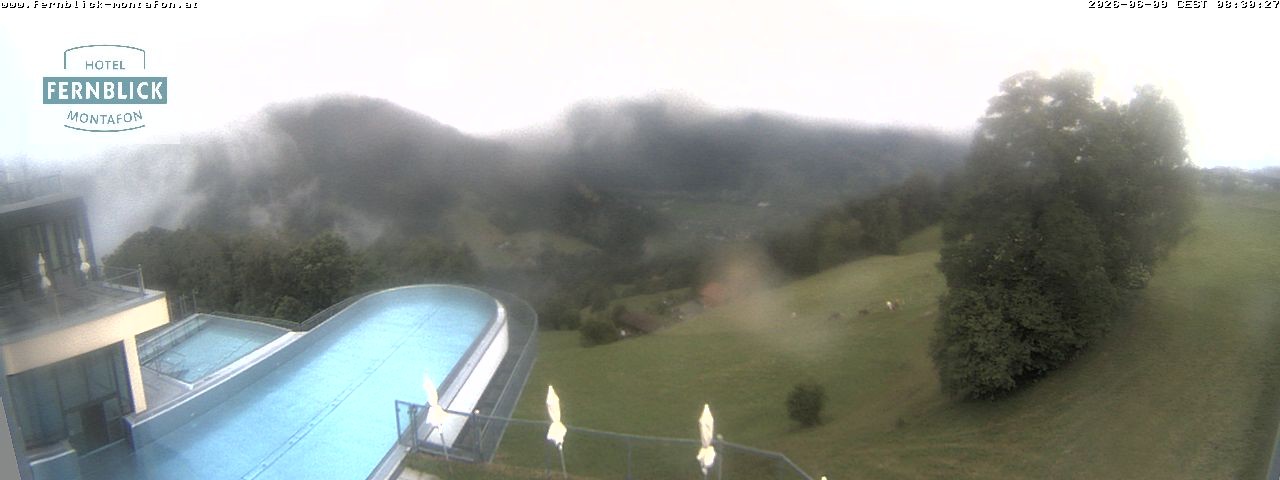 Archiv Foto Webcam Bartholomäberg: Ferienhotel Fernblick