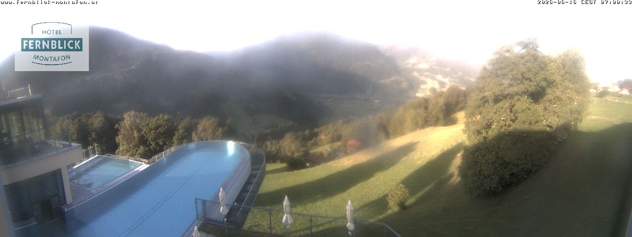 Archiv Foto Webcam Bartholomäberg: Ferienhotel Fernblick