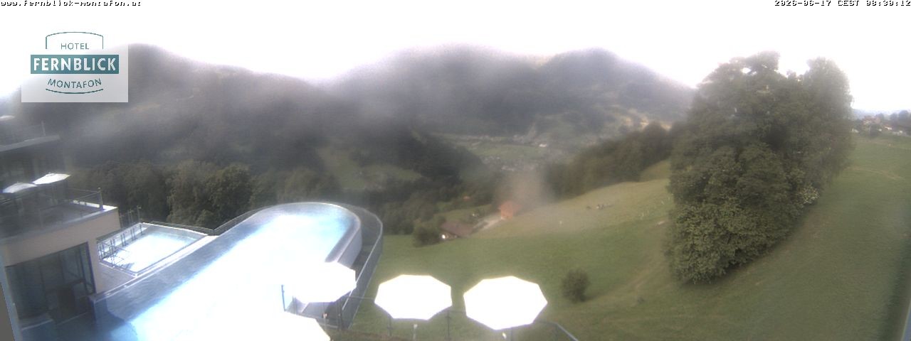 Archived image Webcam Hotel Fernblick in Bartholomäberg