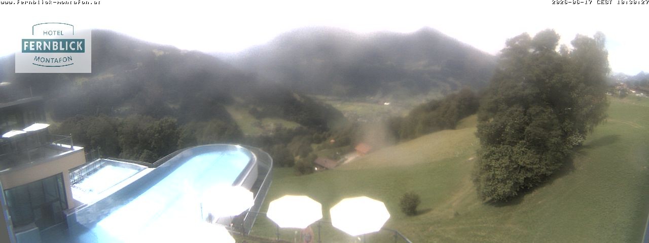 Archived image Webcam Hotel Fernblick in Bartholomäberg