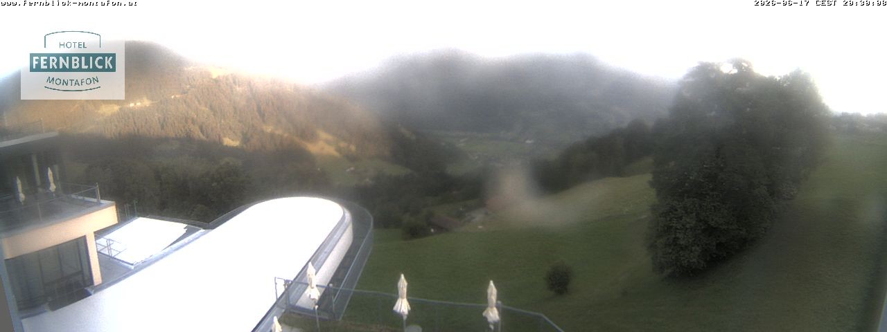 Archived image Webcam Hotel Fernblick in Bartholomäberg