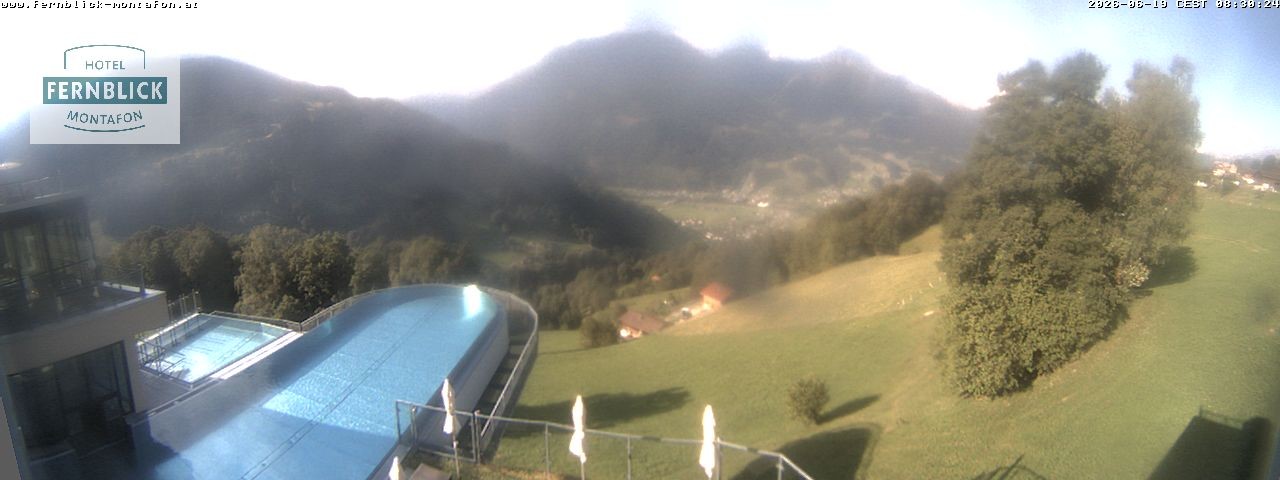 Archived image Webcam Hotel Fernblick in Bartholomäberg