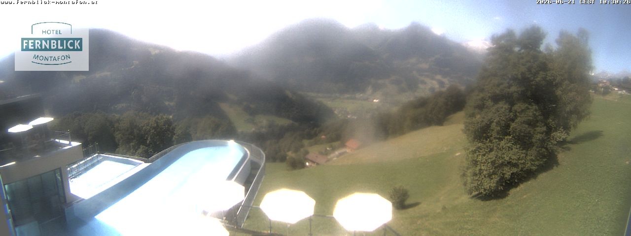 Archiv Foto Webcam Bartholomäberg: Ferienhotel Fernblick