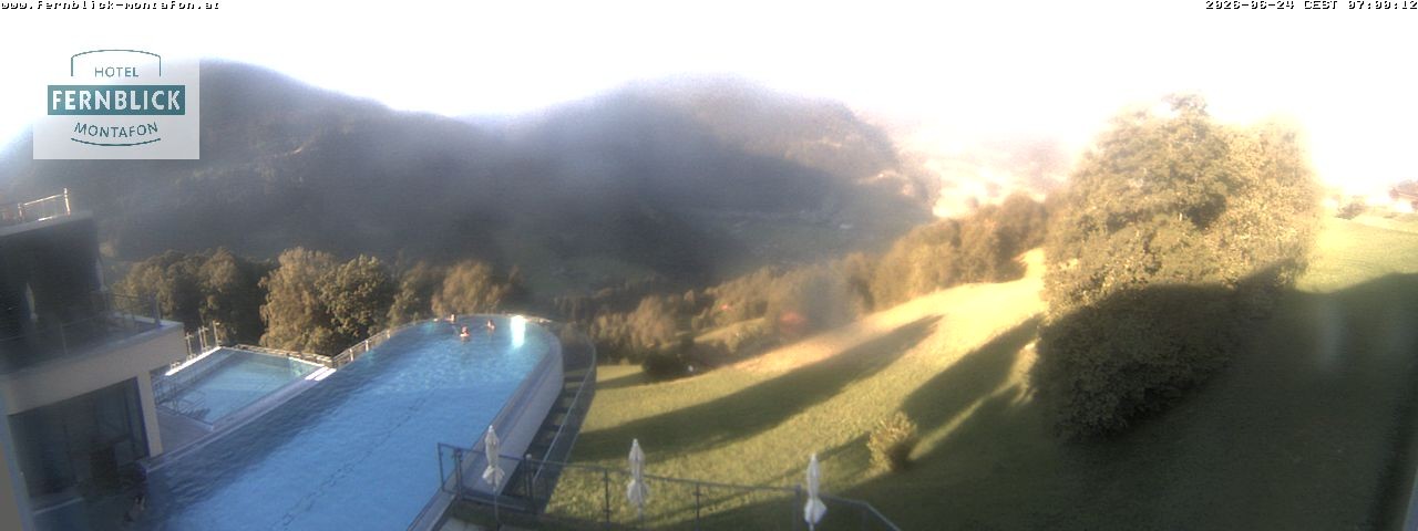 Archiv Foto Webcam Bartholomäberg: Ferienhotel Fernblick
