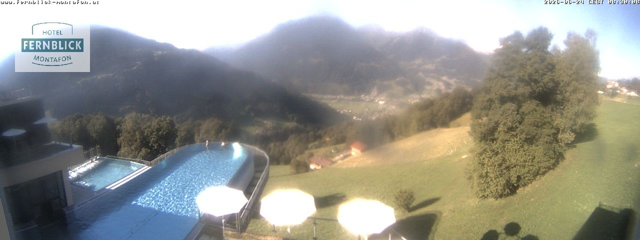 Archiv Foto Webcam Bartholomäberg: Ferienhotel Fernblick