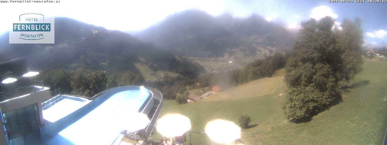 Archiv Foto Webcam Bartholomäberg: Ferienhotel Fernblick