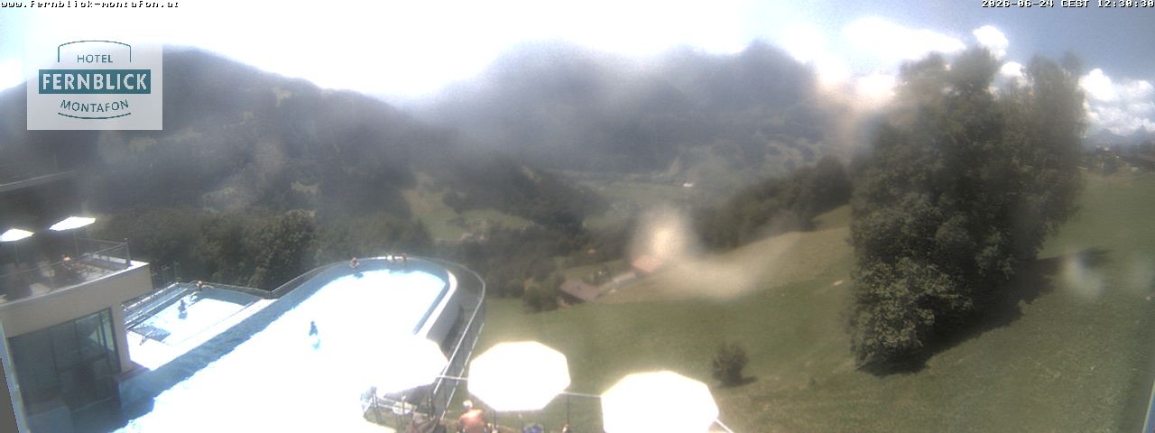 Archiv Foto Webcam Bartholomäberg: Ferienhotel Fernblick