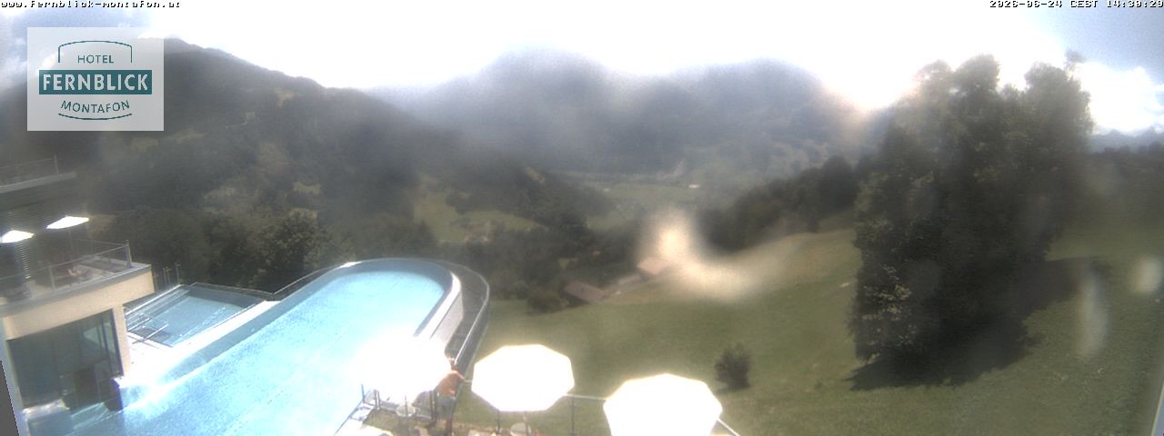 Archiv Foto Webcam Bartholomäberg: Ferienhotel Fernblick