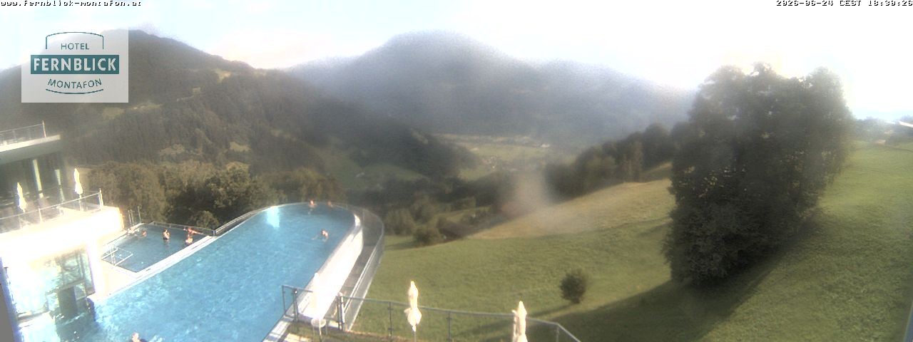Archiv Foto Webcam Bartholomäberg: Ferienhotel Fernblick