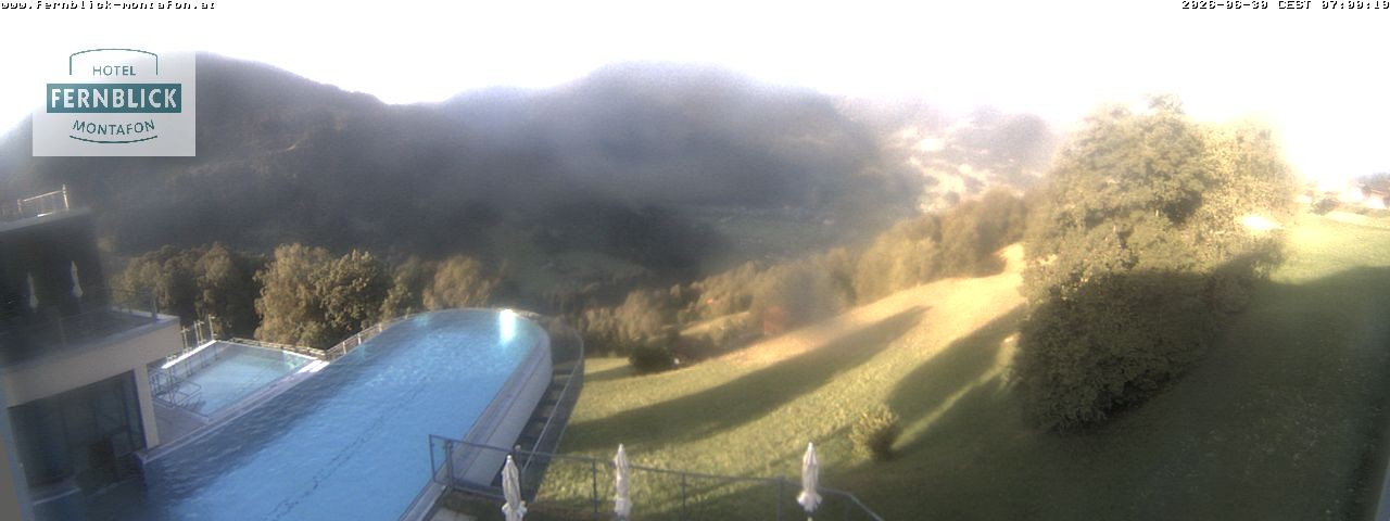 Archiv Foto Webcam Bartholomäberg: Ferienhotel Fernblick