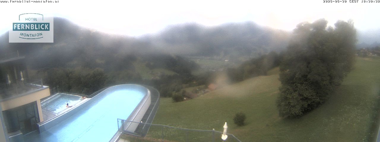 Archived image Webcam Hotel Fernblick in Bartholomäberg