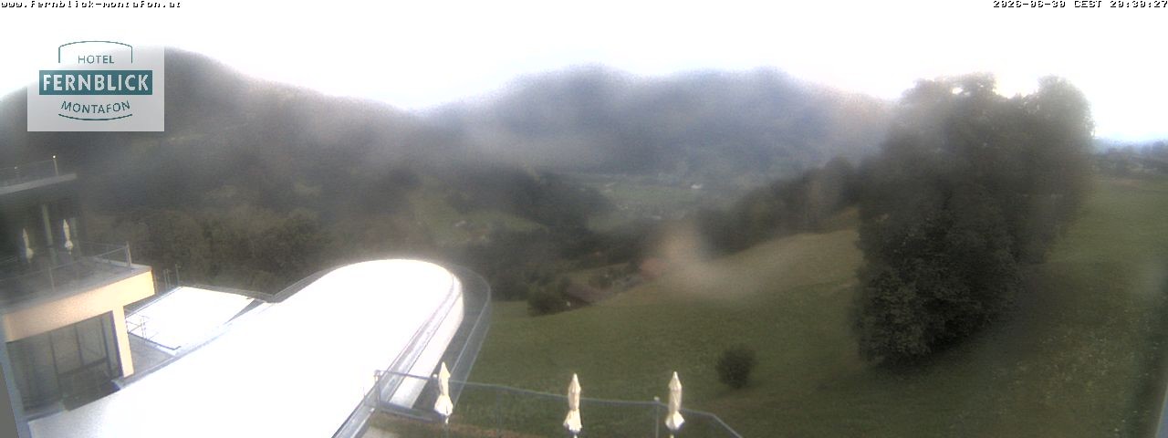 Archived image Webcam Hotel Fernblick in Bartholomäberg