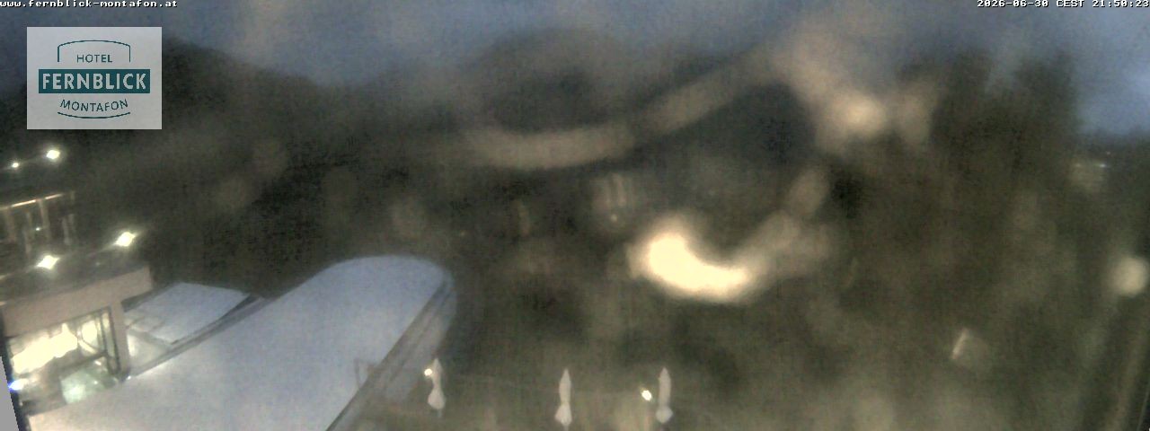 Archived image Webcam Hotel Fernblick in Bartholomäberg