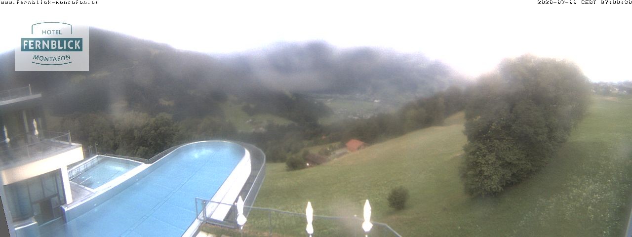 Archiv Foto Webcam Bartholomäberg: Ferienhotel Fernblick