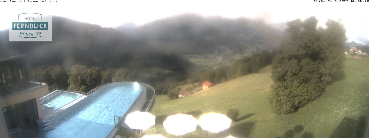 Archiv Foto Webcam Bartholomäberg: Ferienhotel Fernblick